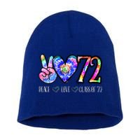 Class Of 1972 50th Class Reunion Tie Dye Senior Graduation Short Acrylic Beanie