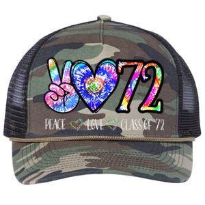 Class Of 1972 50th Class Reunion Tie Dye Senior Graduation Retro Rope Trucker Hat Cap