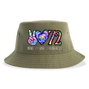 Class Of 1972 50th Class Reunion Tie Dye Senior Graduation Sustainable Bucket Hat