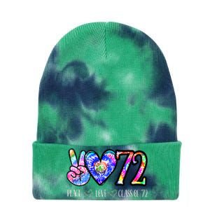 Class Of 1972 50th Class Reunion Tie Dye Senior Graduation Tie Dye 12in Knit Beanie