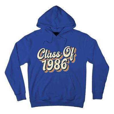 Class Of 1986 High School Reunion Vintage Tall Hoodie