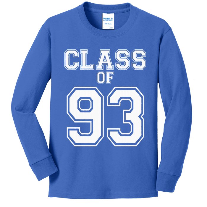 Class Of 1993 Custom Graduation Senior Personalized Grads Kids Long Sleeve Shirt