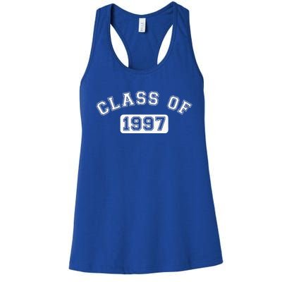 Class Of 1997 School Reunion Design With White Text Women's Racerback Tank