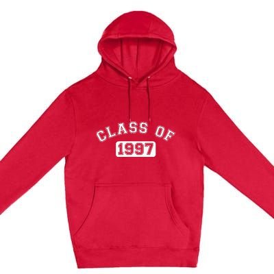 Class Of 1997 School Reunion Design With White Text Premium Pullover Hoodie