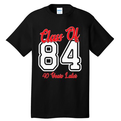 Class Of 1984 40th Reunion High School College Graduation Tall T-Shirt