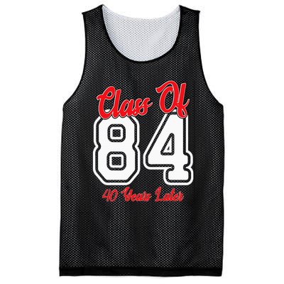 Class Of 1984 40th Reunion High School College Graduation Mesh Reversible Basketball Jersey Tank