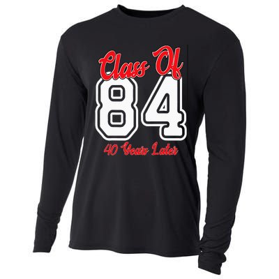 Class Of 1984 40th Reunion High School College Graduation Cooling Performance Long Sleeve Crew