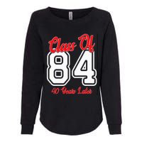 Class Of 1984 40th Reunion High School College Graduation Womens California Wash Sweatshirt