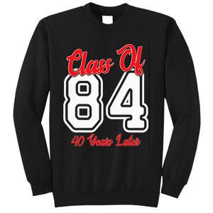 Class Of 1984 40th Reunion High School College Graduation Tall Sweatshirt