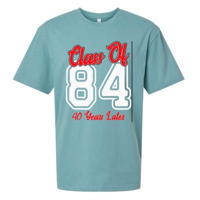 Class Of 1984 40th Reunion High School College Graduation Sueded Cloud Jersey T-Shirt