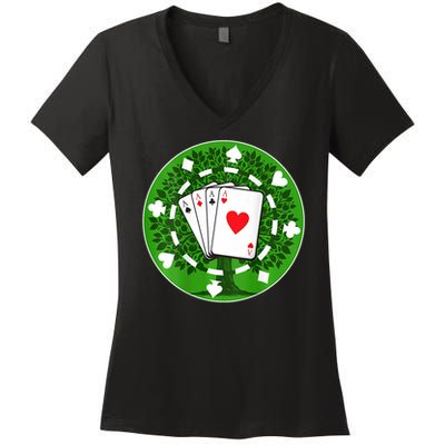 Champion Of 1st Annual Bh Poker Invitational Women's V-Neck T-Shirt