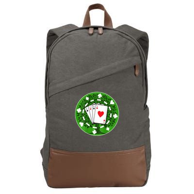 Champion Of 1st Annual Bh Poker Invitational Cotton Canvas Backpack