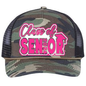 Class of 2024 Girl Wo Senior 24 Funny Graduation Gift Retro Rope Trucker Hat Cap