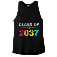 Class Of 2037 Grow With Me First Day Of School Graduation Ladies PosiCharge Tri-Blend Wicking Tank