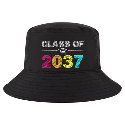 Class Of 2037 Grow With Me First Day Of School Graduation Cool Comfort Performance Bucket Hat