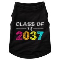 Class Of 2037 Grow With Me First Day Of School Graduation Doggie Tank