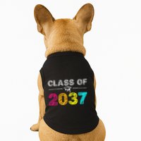 Class Of 2037 Grow With Me First Day Of School Graduation Doggie Tank
