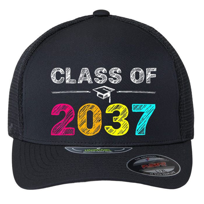 Class Of 2037 Grow With Me First Day Of School Graduation Flexfit Unipanel Trucker Cap