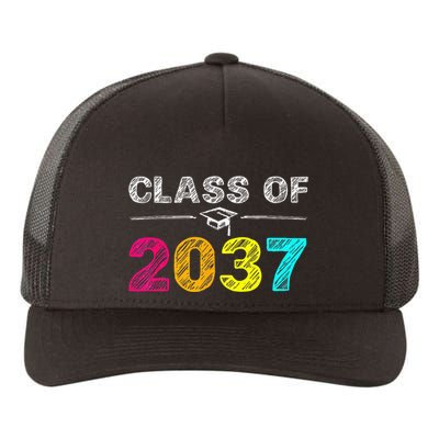 Class Of 2037 Grow With Me First Day Of School Graduation Yupoong Adult 5-Panel Trucker Hat