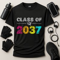 Class Of 2037 Grow With Me First Day Of School Graduation Performance Shirt