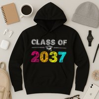 Class Of 2037 Grow With Me First Day Of School Graduation Hoodie