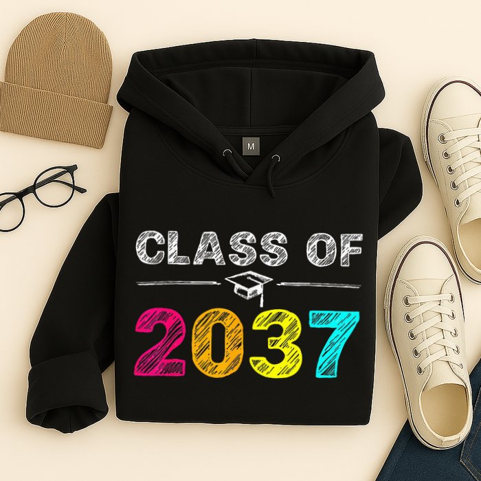 Class Of 2037 Grow With Me First Day Of School Graduation Hoodie