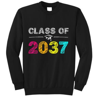 Class Of 2037 Grow With Me First Day Of School Graduation Sweatshirt