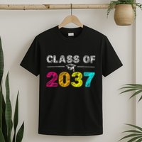 Class Of 2037 Grow With Me First Day Of School Graduation T-Shirt