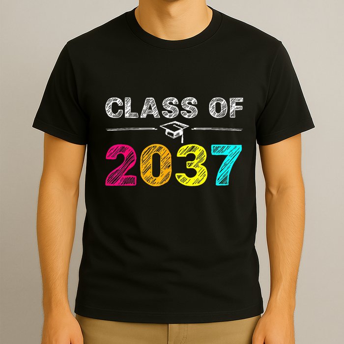Class Of 2037 Grow With Me First Day Of School Graduation T-Shirt