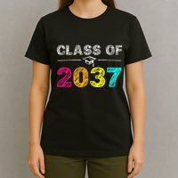 Class Of 2037 Grow With Me First Day Of School Graduation T-Shirt