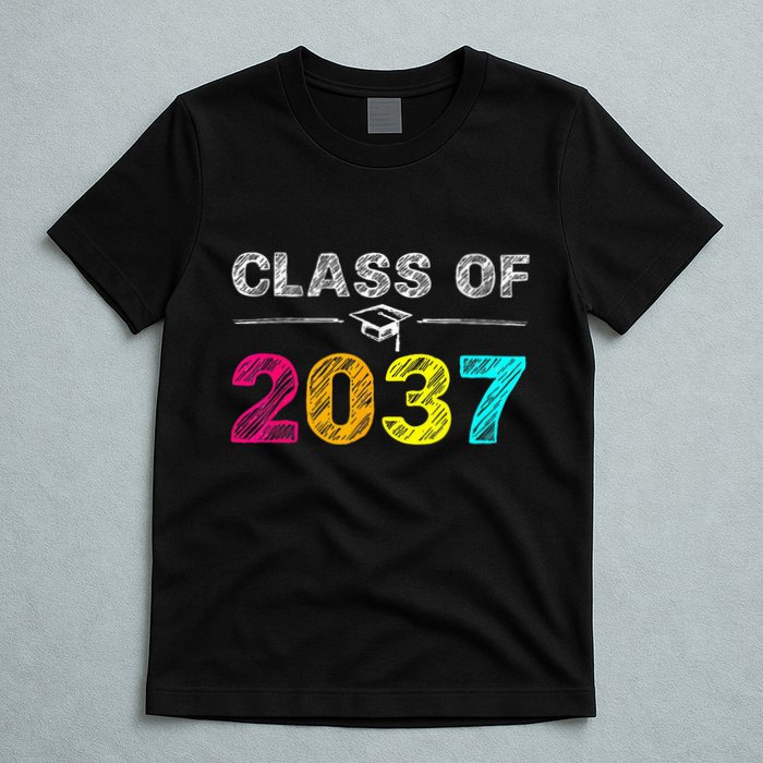 Class Of 2037 Grow With Me First Day Of School Graduation T-Shirt