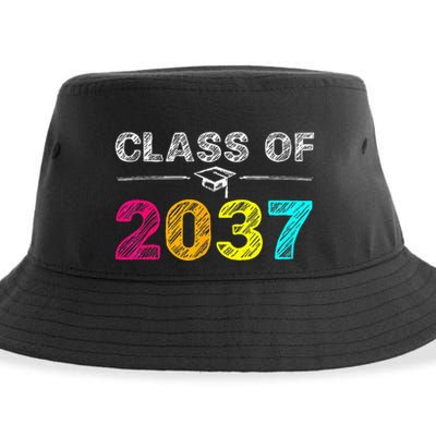 Class Of 2037 Grow With Me First Day Of School Graduation Sustainable Bucket Hat