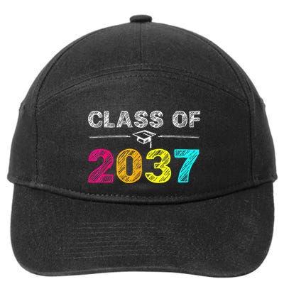 Class Of 2037 Grow With Me First Day Of School Graduation 7-Panel Snapback Hat