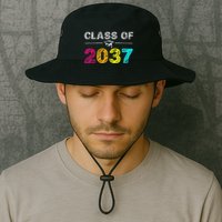 Class Of 2037 Grow With Me First Day Of School Graduation Bucket Hat