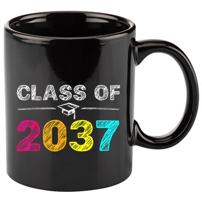 Class Of 2037 Grow With Me First Day Of School Graduation 11oz C Handle Ceramic Mug