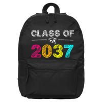 Class Of 2037 Grow With Me First Day Of School Graduation 16 in Basic Backpack