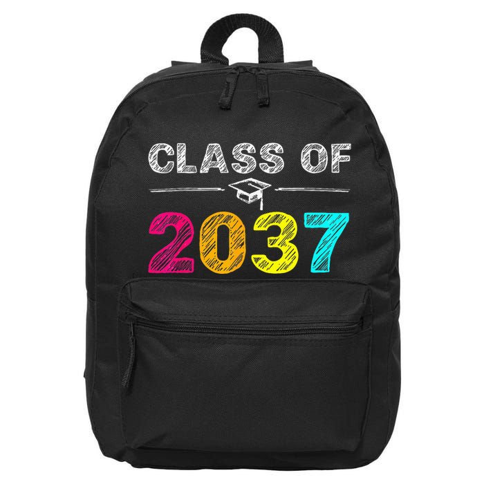 Class Of 2037 Grow With Me First Day Of School Graduation 16 in Basic Backpack