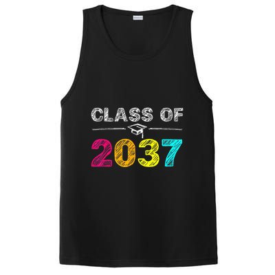Class Of 2037 Grow With Me First Day Of School Graduation PosiCharge Competitor Tank