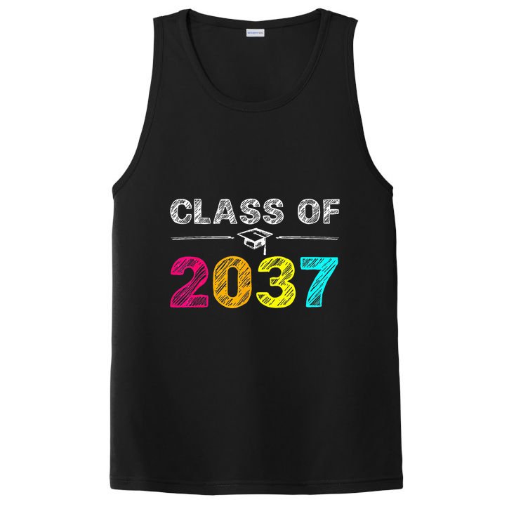 Class Of 2037 Grow With Me First Day Of School Graduation PosiCharge Competitor Tank