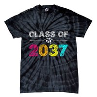 Class Of 2037 Grow With Me First Day Of School Graduation Tie-Dye T-Shirt