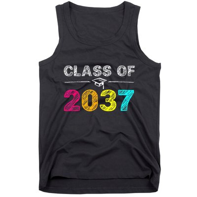 Class Of 2037 Grow With Me First Day Of School Graduation Tank Top