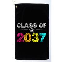 Class Of 2037 Grow With Me First Day Of School Graduation Golf Towel