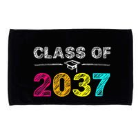 Class Of 2037 Grow With Me First Day Of School Graduation Microfiber Hand Towel