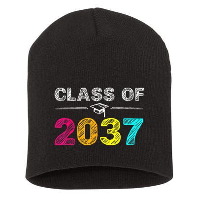 Class Of 2037 Grow With Me First Day Of School Graduation Short Acrylic Beanie