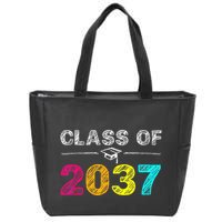 Class Of 2037 Grow With Me First Day Of School Graduation Zip Tote Bag