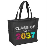Class Of 2037 Grow With Me First Day Of School Graduation Zip Tote Bag