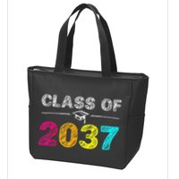 Class Of 2037 Grow With Me First Day Of School Graduation Zip Tote Bag
