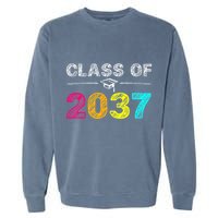 Class Of 2037 Grow With Me First Day Of School Graduation Garment-Dyed Sweatshirt