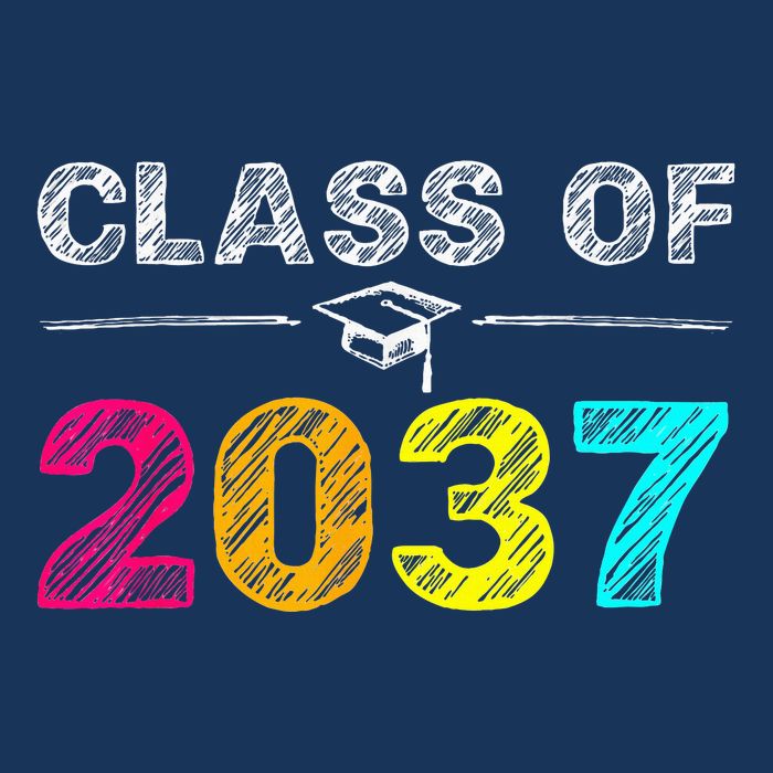 Class Of 2037 Grow With Me First Day Of School Graduation Infant Baby Jersey Bodysuit