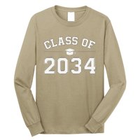 Class Of 2034 Grow With Me First Day Of School Graduation Funny Long Sleeve Shirt